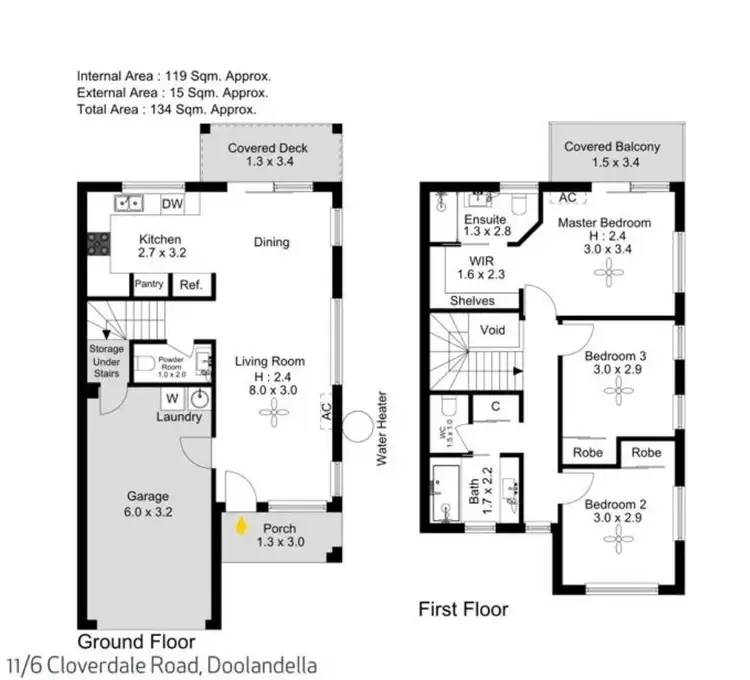 Floorplan of Homely townhouse listing, 11/6 Cloverdale Road, Doolandella QLD 4077