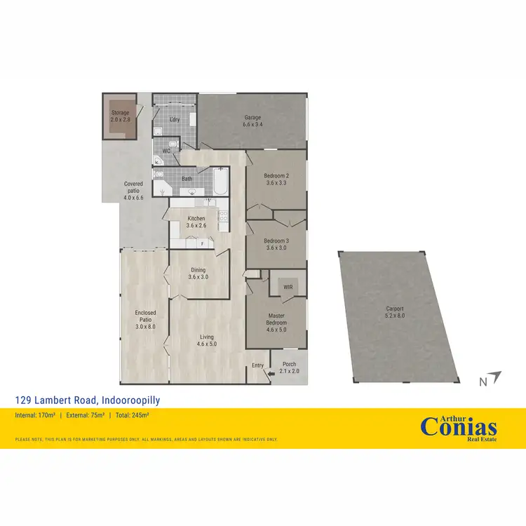 Floorplan of Homely house listing, 129 Lambert Road, Indooroopilly QLD 4068