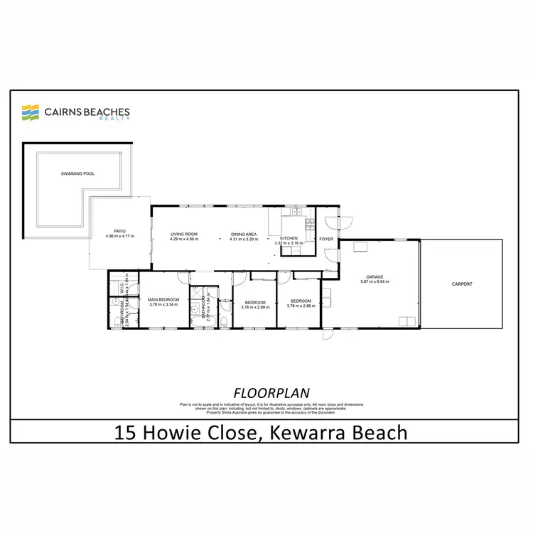 Floorplan of Homely house listing, 15 Howie Close, Kewarra Beach QLD 4879