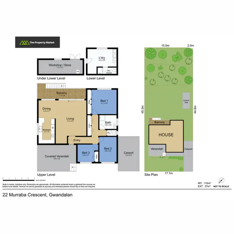 Floorplan of Homely house listing, 22 Murraba Crescent, Gwandalan NSW 2259