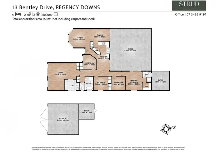 Floorplan of Homely house listing, 13 Bentley Drive, Regency Downs QLD 4341