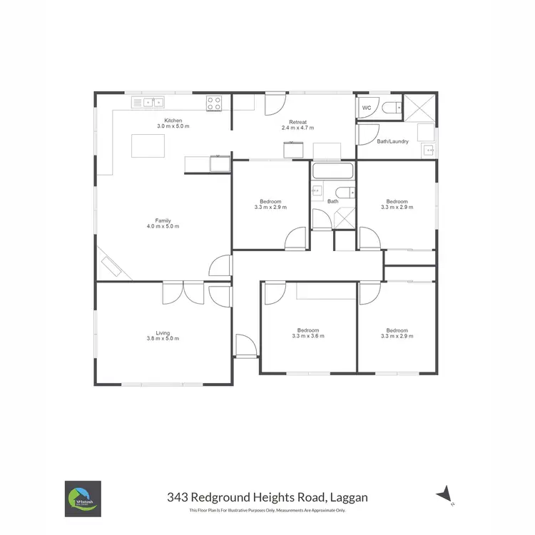 Floorplan of Homely rural property listing, 343 Redground Heights Road, Laggan, Crookwell NSW 2583