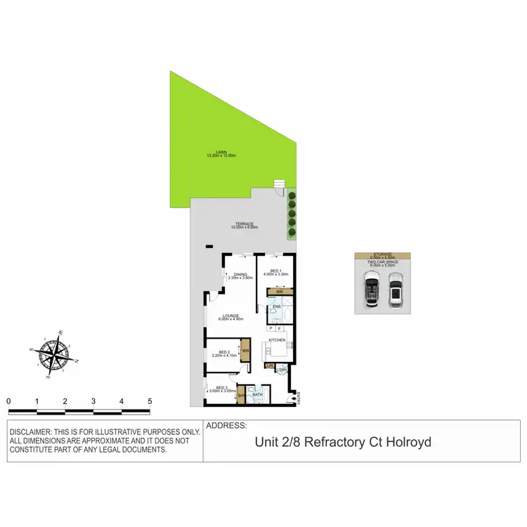 Floorplan of Homely apartment listing, 2/8 Refractory Court, Holroyd NSW 2142