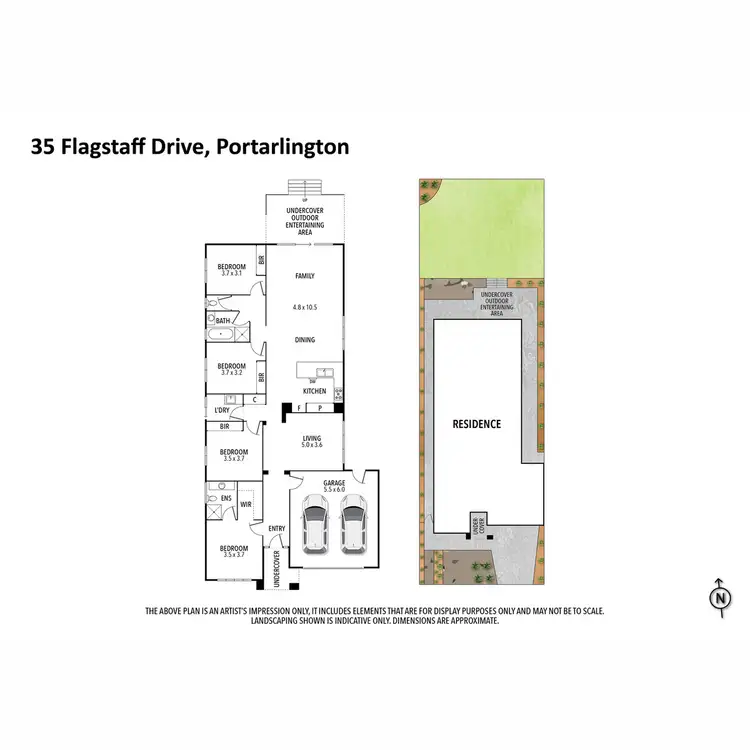 Floorplan of Homely house listing, 35 Flagstaff Drive, Portarlington VIC 3223