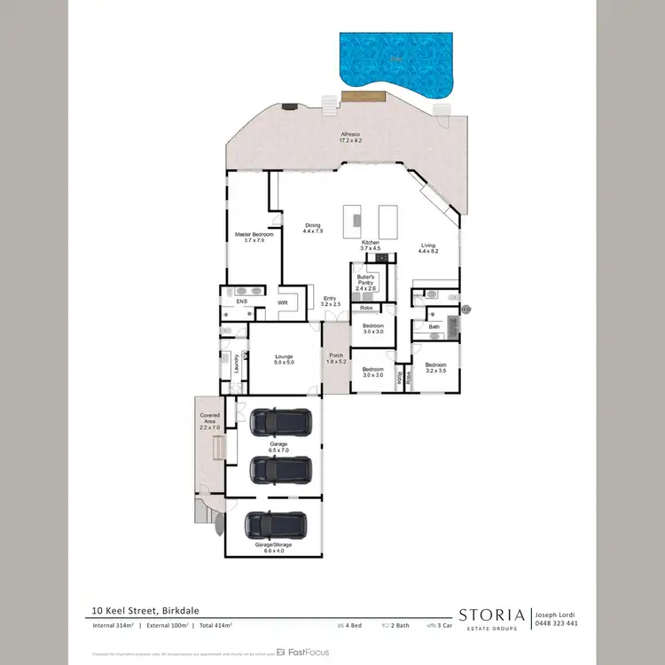 Floorplan of Homely house listing, 10 Keel Street, Birkdale QLD 4159