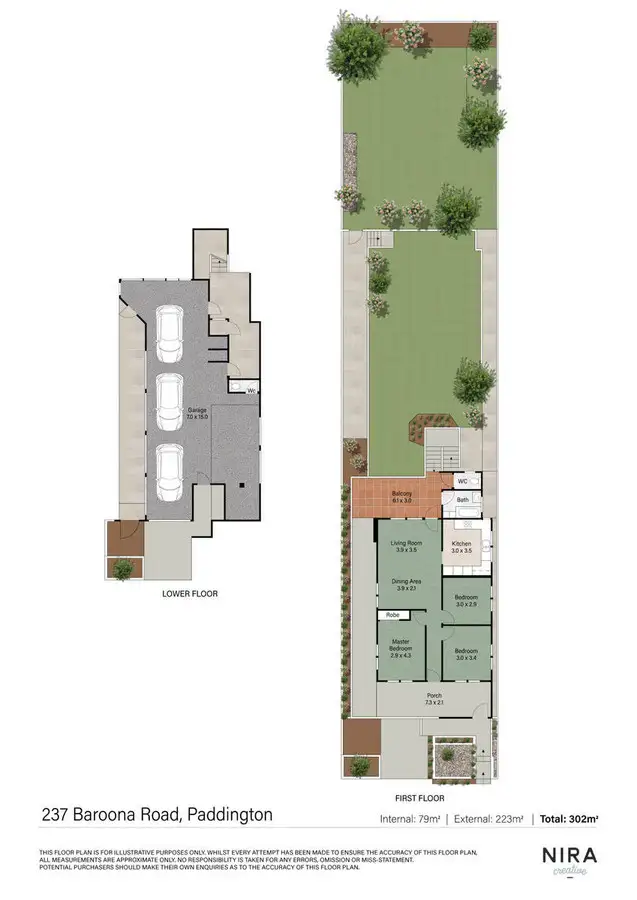 Floorplan of Homely house listing, 237 Baroona Road, Paddington QLD 4064