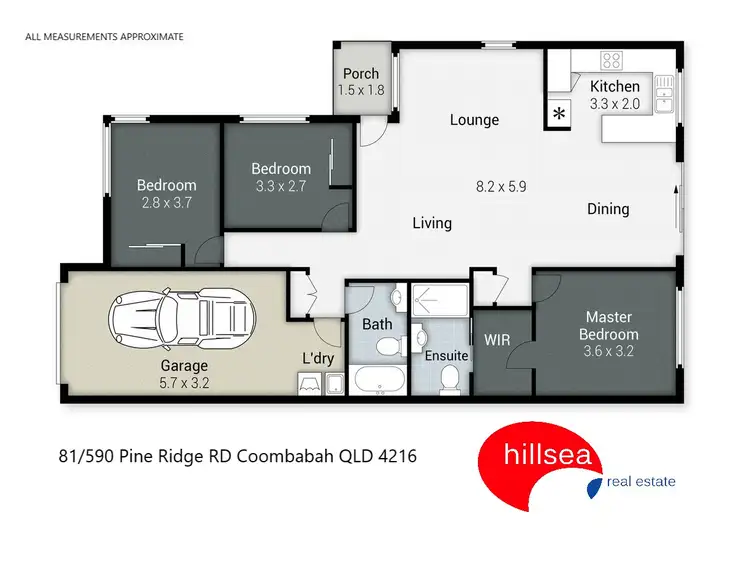 Floorplan of Homely semi-detached listing, 81/590 Pine Ridge Road, Coombabah QLD 4216