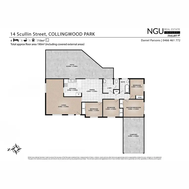Floorplan of Homely house listing, 14 Scullin Street, Collingwood Park QLD 4301