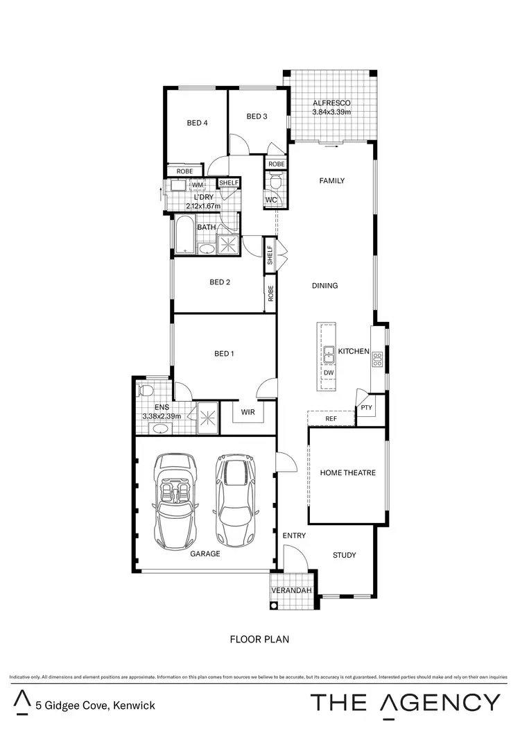 Floorplan of Homely house listing, 5 Gidgee Cove, Kenwick WA 6107