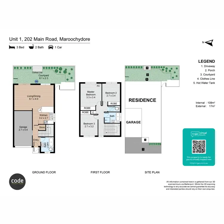 Floorplan of Homely unit listing, 1/202 Main Road, Maroochydore QLD 4558