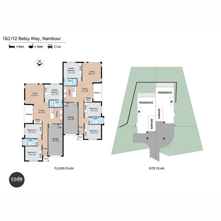 Floorplan of Homely semi-detached listing, 2/12 Betsy Way, Nambour QLD 4560