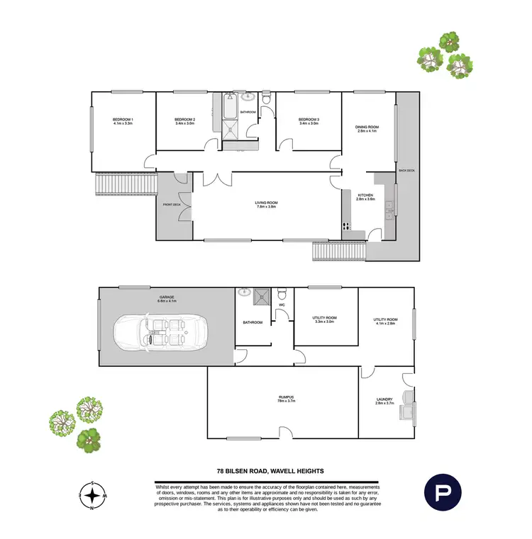 Floorplan of Homely house listing, 78 Bilsen Road, Wavell Heights QLD 4012