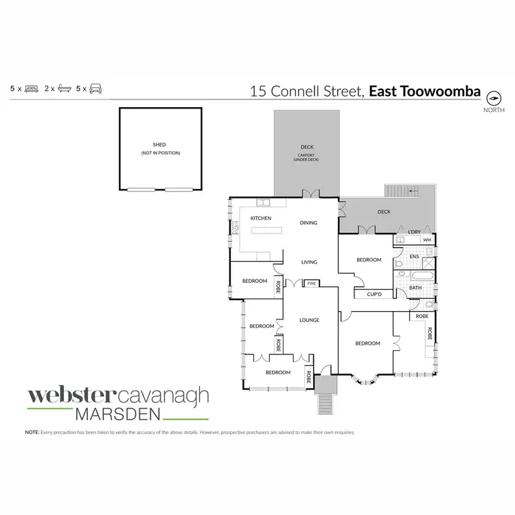 Floorplan of Homely house listing, 15 Connell Street, East Toowoomba QLD 4350