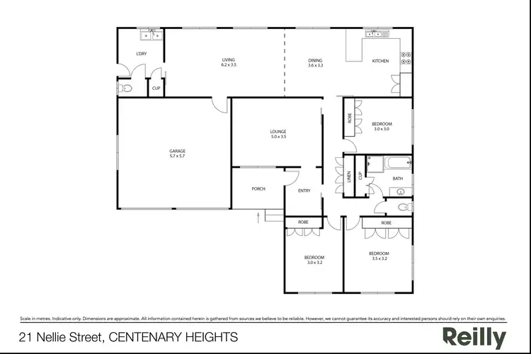 Floorplan of Homely house listing, 21 Nellie Street, Centenary Heights QLD 4350