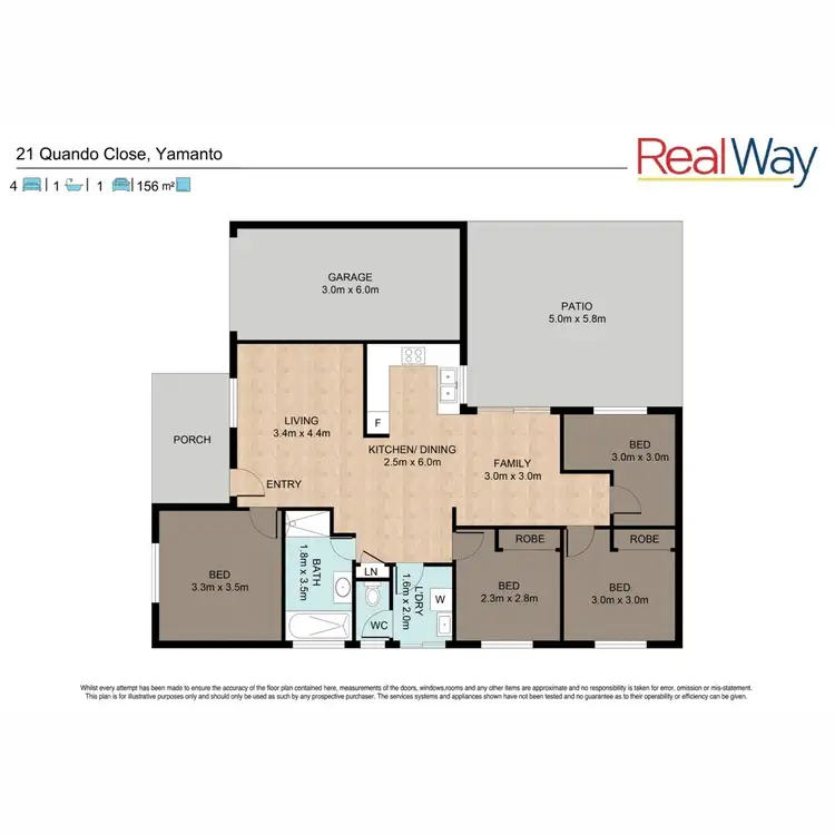 Floorplan of Homely house listing, 21 Quando Close, Yamanto QLD 4305