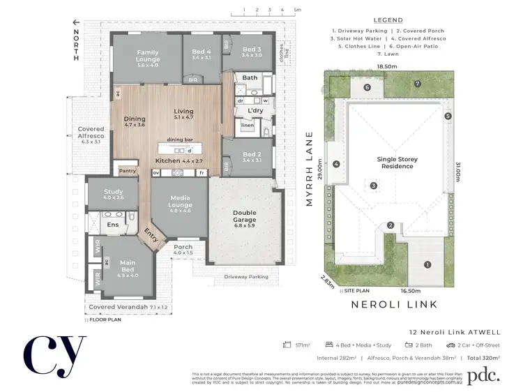 Floorplan of Homely house listing, 12 Neroli Link, Atwell WA 6164