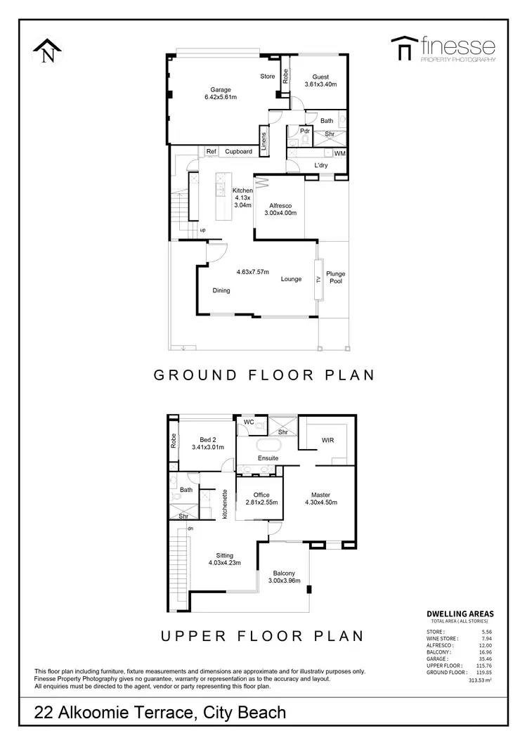Floorplan of Homely house listing, 22 Alkoomie Terrace, City Beach WA 6015
