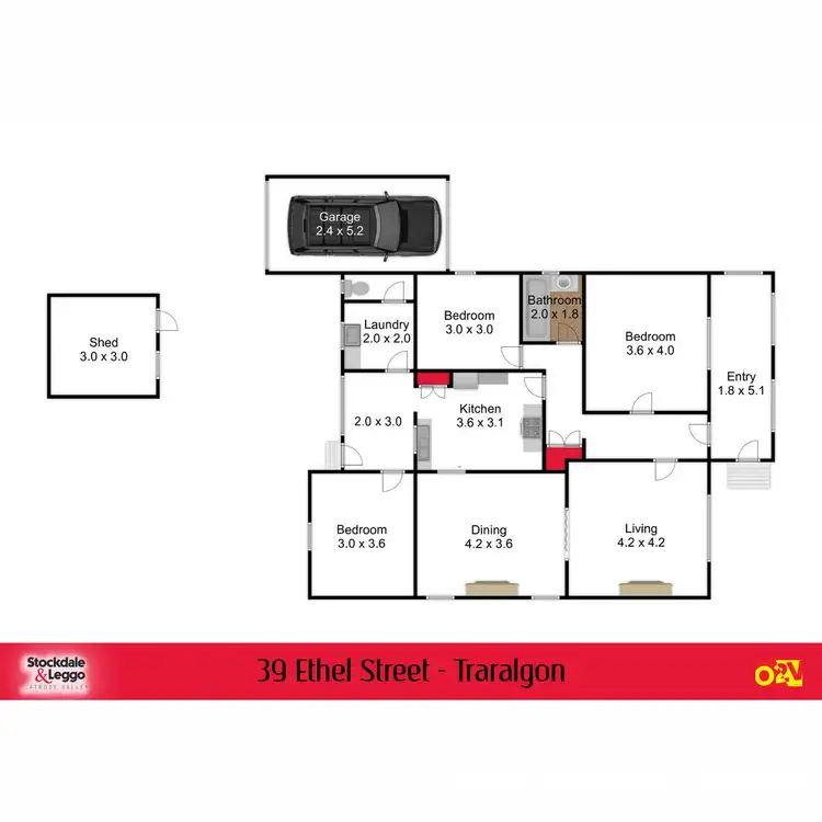 Floorplan of Homely house listing, 39 Ethel Street, Traralgon VIC 3844