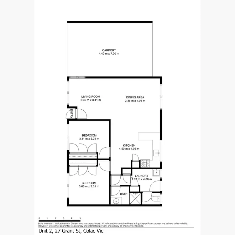 Floorplan of Homely unit listing, 2/27 Grant Street, Colac VIC 3250