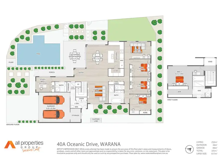 Floorplan of Homely house listing, 40A Oceanic Drive, Warana QLD 4575