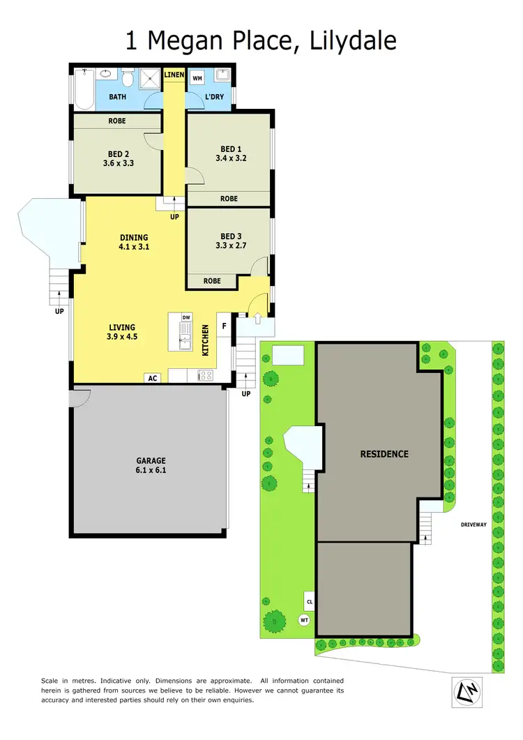 Floorplan of Homely house listing, 1 Megan Place, Lilydale VIC 3140