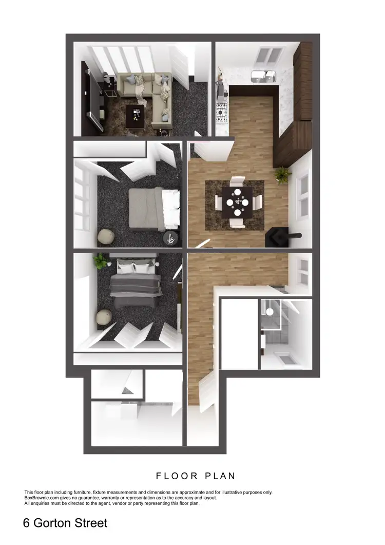 Floorplan of Homely house listing, 6 Gorton Street, Yoogali NSW 2680
