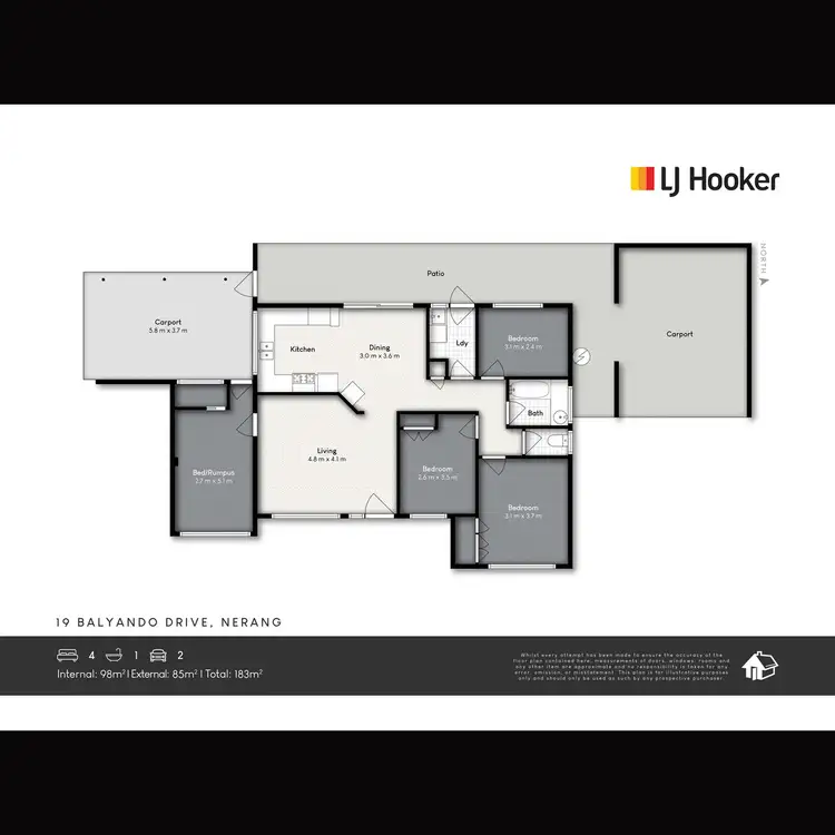 Floorplan of Homely house listing, 19 Balyando Drive, Nerang QLD 4211