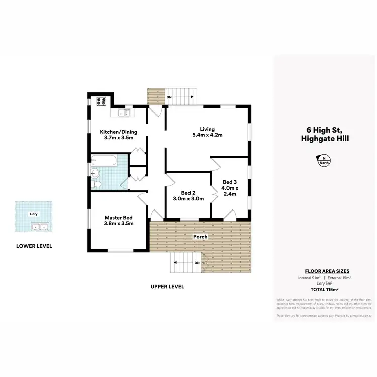 Floorplan of Homely house listing, 6 High Street, Highgate Hill QLD 4101