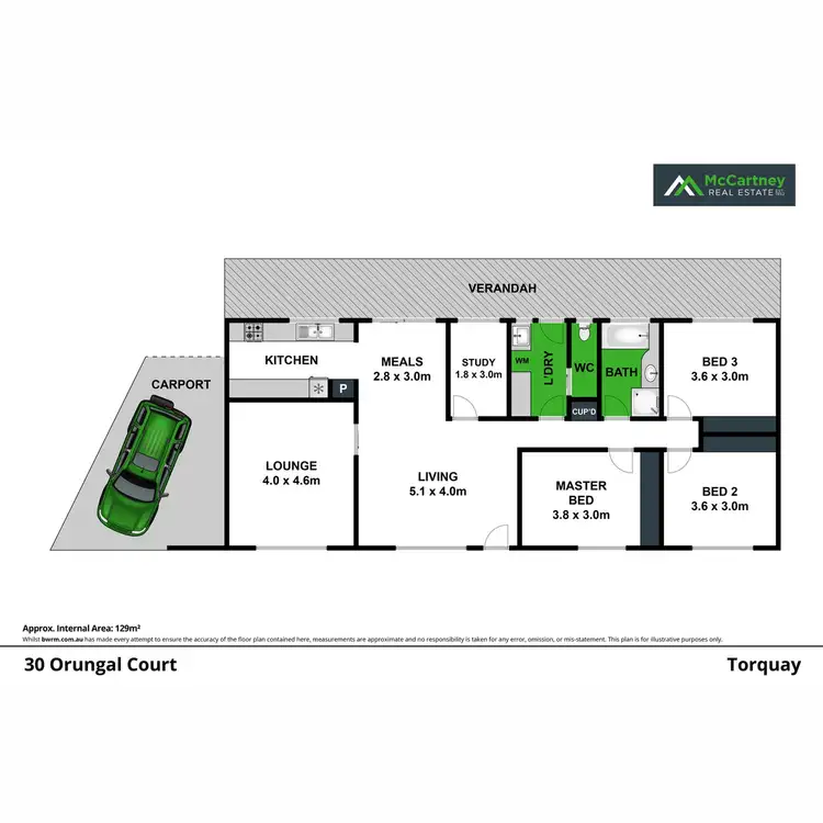 Floorplan of Homely house listing, 30 Orungal Court, Torquay VIC 3228