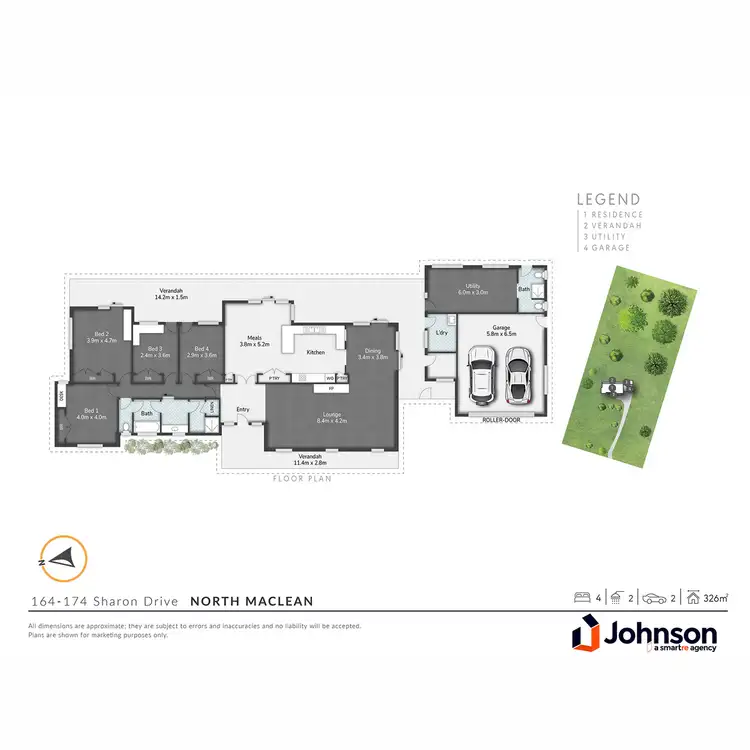 Floorplan of Homely rural property listing, 164-174 Sharon Drive, North Maclean QLD 4280