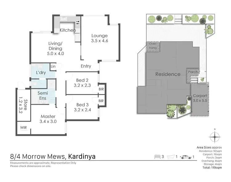 Floorplan of Homely house listing, 8/4 Morrow Mews, Kardinya WA 6163