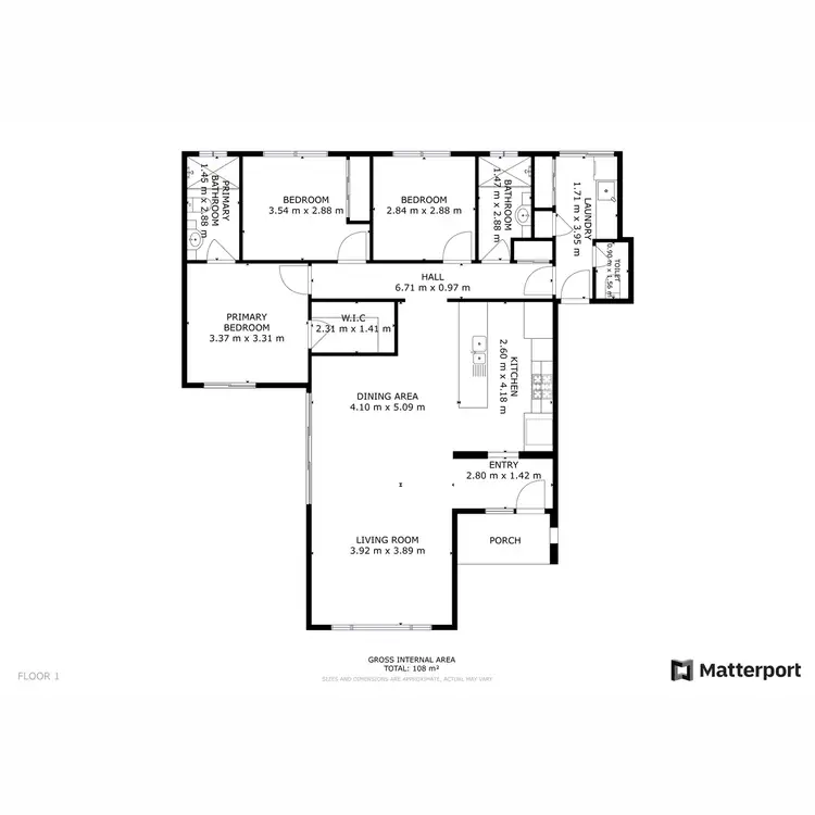 Floorplan of Homely villa listing, 284B Morley Drive East, Eden Hill WA 6054