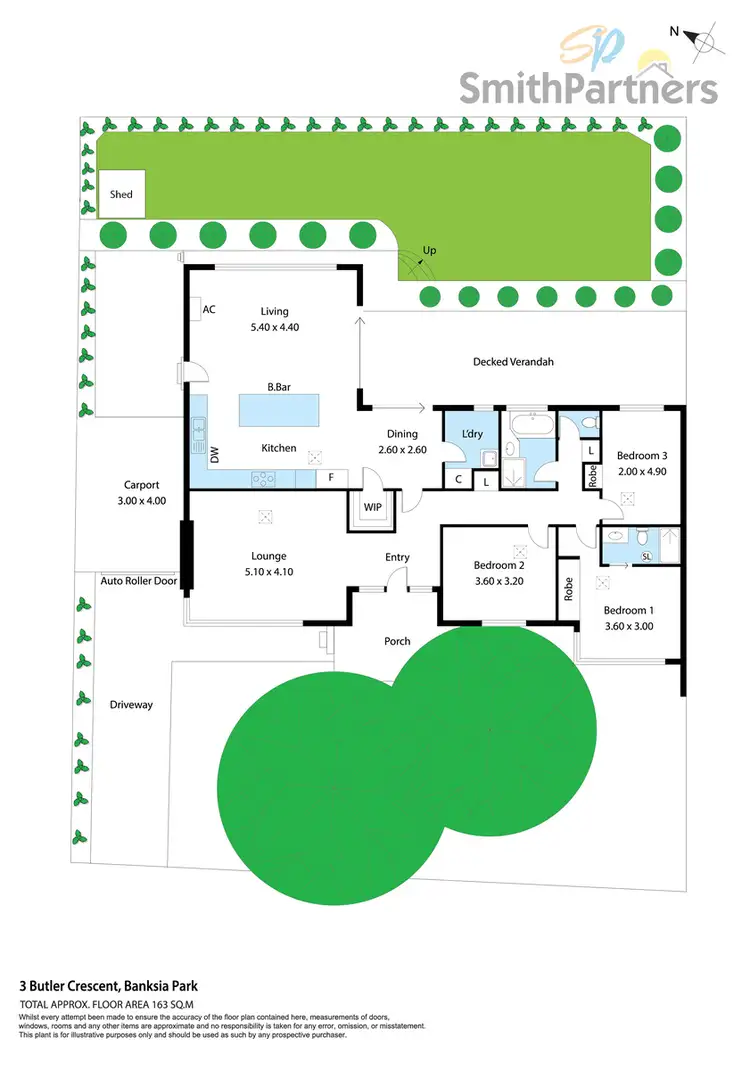 Floorplan of Homely house listing, 3 Butler Crescent, Banksia Park SA 5091