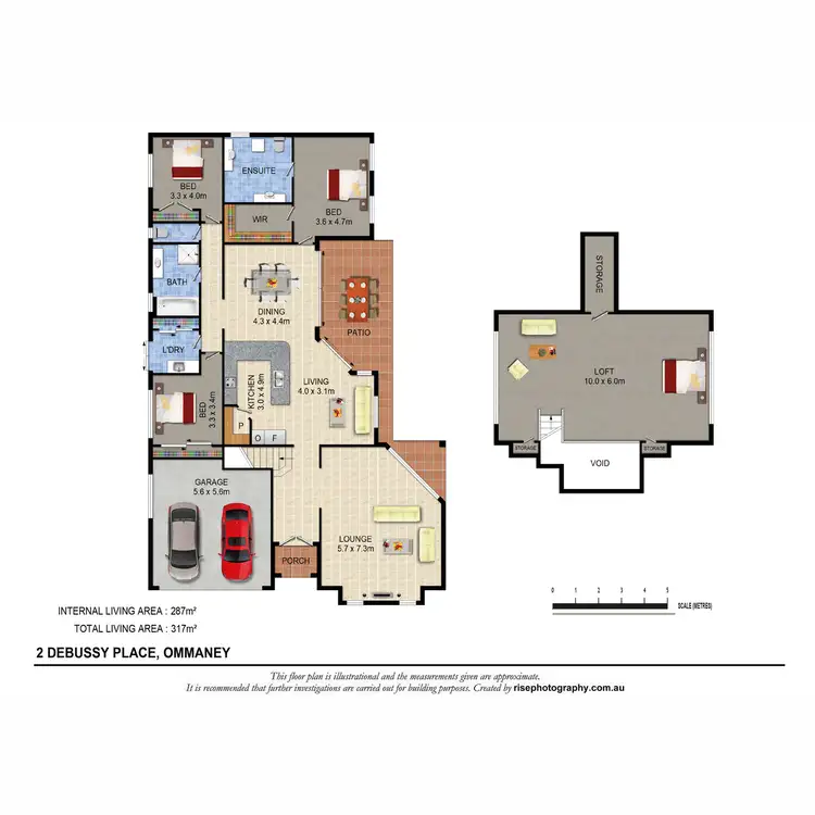 Floorplan of Homely house listing, 2 Debussy Place, Mount Ommaney QLD 4074