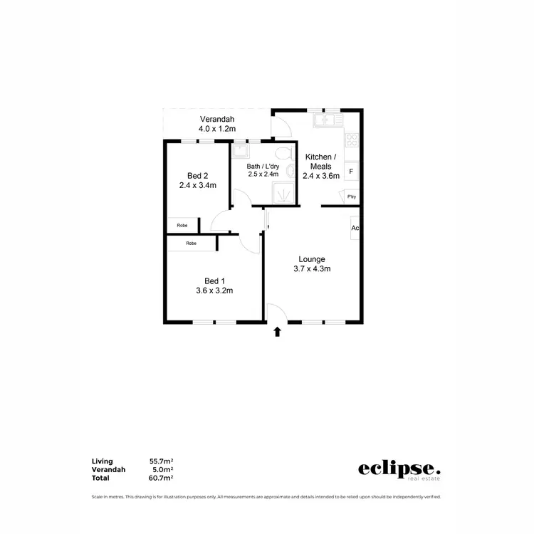 Floorplan of Homely townhouse listing, 5/127-129 Anzac Highway, Kurralta Park SA 5037