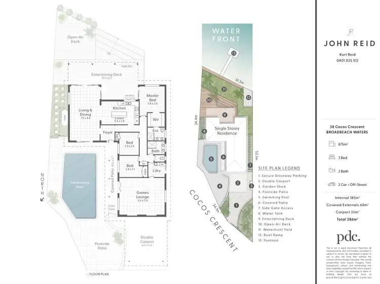 Floorplan of Homely house listing, 38 Cocos Crescent, Broadbeach Waters QLD 4218
