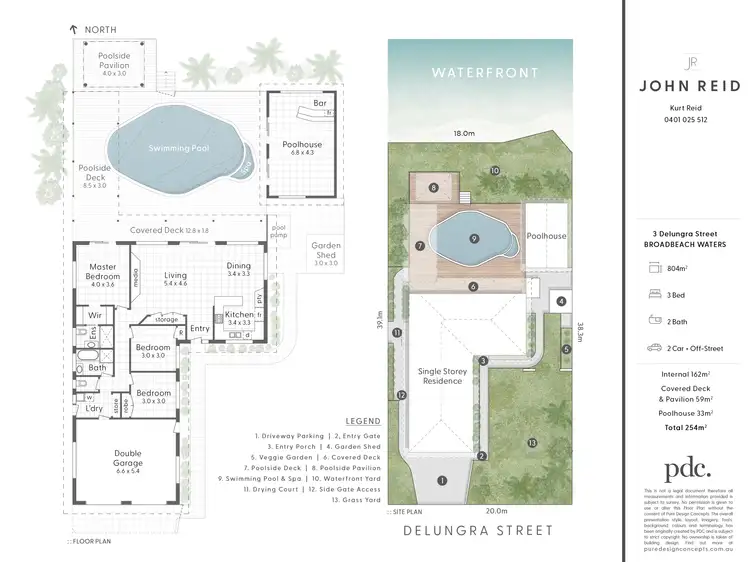 Floorplan of Homely house listing, 3 Delungra Street, Broadbeach Waters QLD 4218
