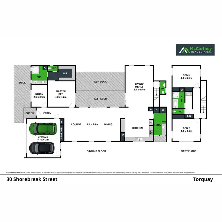 Floorplan of Homely house listing, 30 Shorebreak Street, Torquay VIC 3228