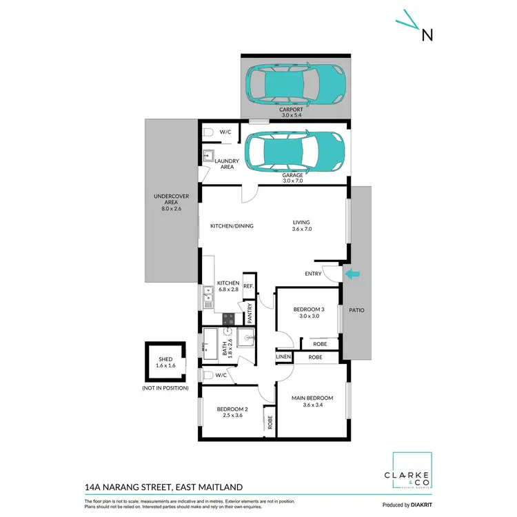 Floorplan of Homely house listing, 14A Narang Street, East Maitland NSW 2323