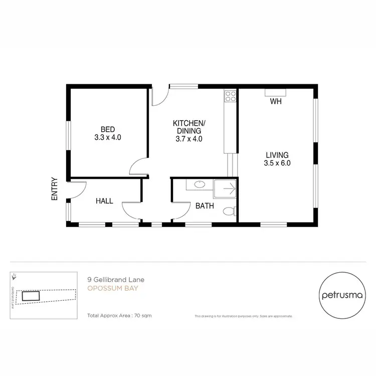 Floorplan of Homely house listing, 9 Gellibrand Lane, Opossum Bay TAS 7023