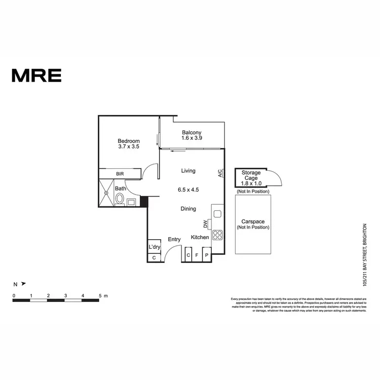 Floorplan of Homely apartment listing, 105/211 Bay Street, Brighton VIC 3186