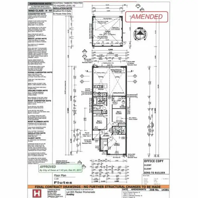 Floorplan of Homely house listing, 20 Flecker Promenade, Aveley WA 6069