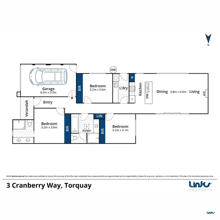 Floorplan of Homely house listing, 3 Cranberry Way, Torquay VIC 3228