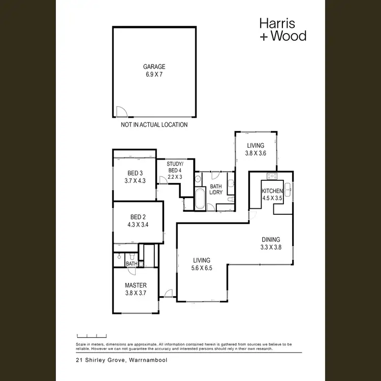 Floorplan of Homely house listing, 21 Shirley Grove, Warrnambool VIC 3280