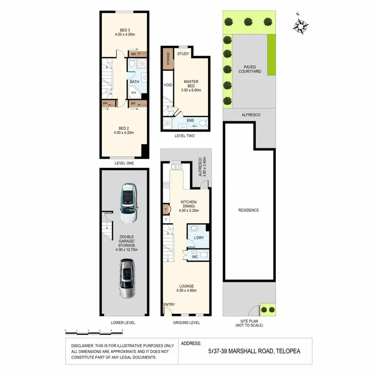 Floorplan of Homely townhouse listing, 5/37-39 Marshall Road, Telopea NSW 2117