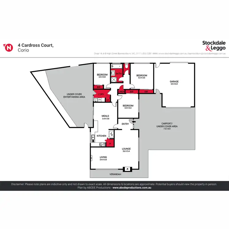 Floorplan of Homely house listing, 4 Cardross Court, Corio VIC 3214