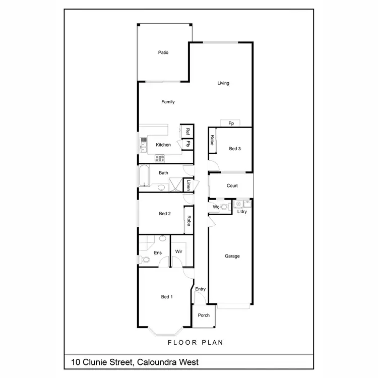 Floorplan of Homely house listing, 10 Clunie Street, Caloundra West QLD 4551