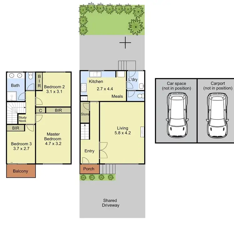 Floorplan of Homely townhouse listing, 3/2 Eyre Street, Balwyn VIC 3103