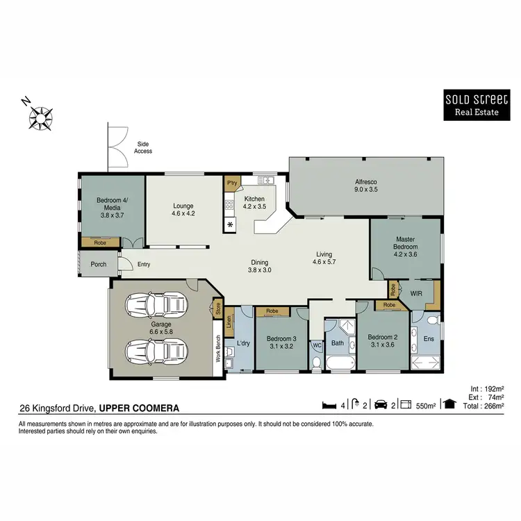 Floorplan of Homely house listing, 26 Kingsford Drive, Upper Coomera QLD 4209