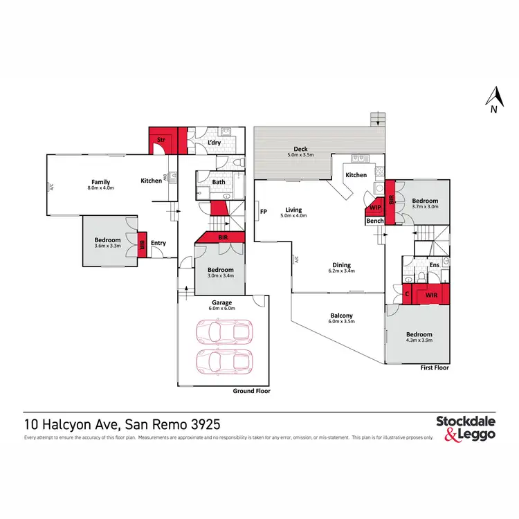 Floorplan of Homely house listing, 10 Halcyon Avenue, San Remo VIC 3925